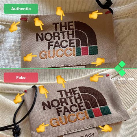 the north face gucci shirt fake vs real|gucci north face collection.